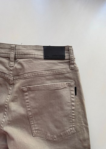 36 Beden gri Renk Antony Morato Bej Keten Erkek Pantolon Regular Fit