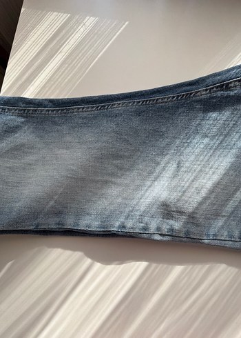 Düğmeli Mavi Street Style Erkek Kot Pantolon - Görsel 8