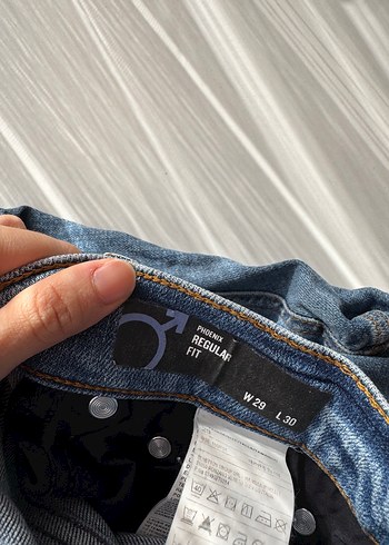 Düğmeli Mavi Street Style Erkek Kot Pantolon - Görsel 2