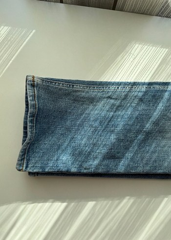 Düğmeli Mavi Street Style Erkek Kot Pantolon - Görsel 7