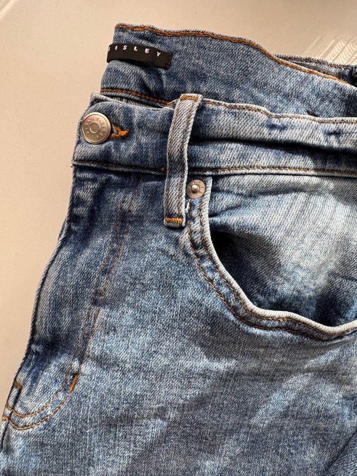 Düğmeli Mavi Street Style Erkek Kot Pantolon - Görsel 4