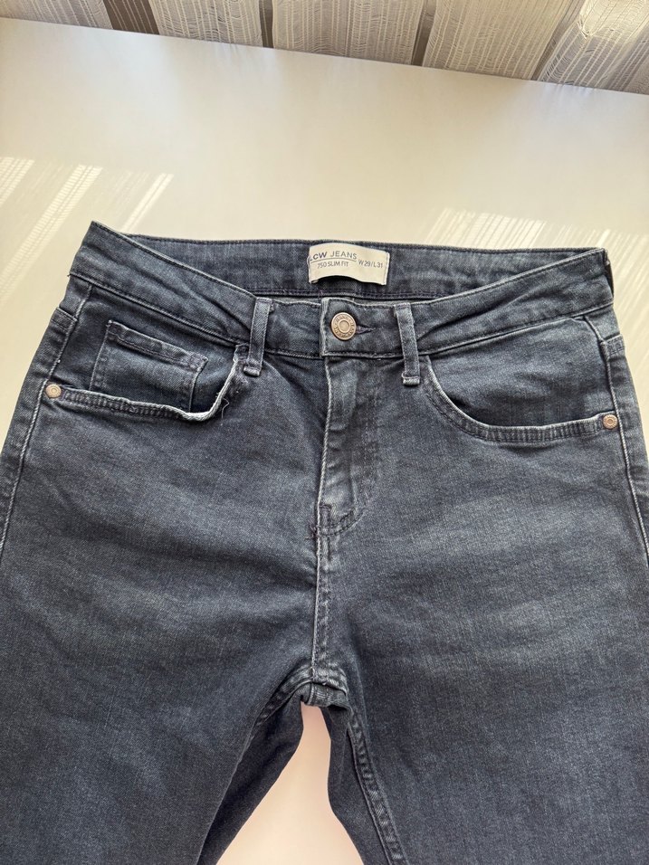 Lacivert  Slim Fit Erkek Kot Pantolon - Görsel 3