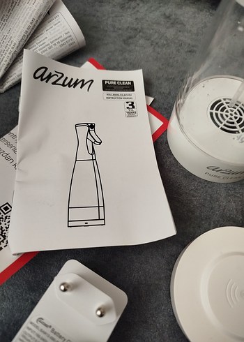 Arzum Arzum Beyaz ve Gri dezenfektan yapma makinesi