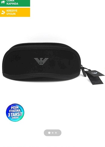 LC Waikiki Emporio Armani Siyah Fermuarli Gozluk Kilifi
