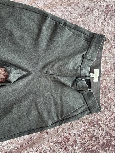 Gri kumaş pantolon - Görsel 4