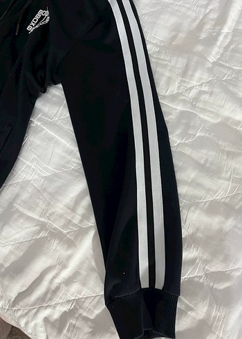 Siyah Fermuarlı Kapüşonlu Spor Ceket - Görsel 4