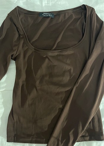 Kadın Kahverengi Uzun Kollu Bluz - Görsel 2