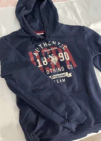 orijinal polo lacivert Kapüşonlu Erkek Sweatshirt - Görsel 3