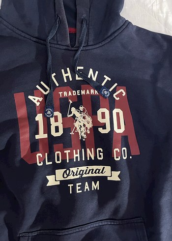 orijinal polo lacivert Kapüşonlu Erkek Sweatshirt - Görsel 2