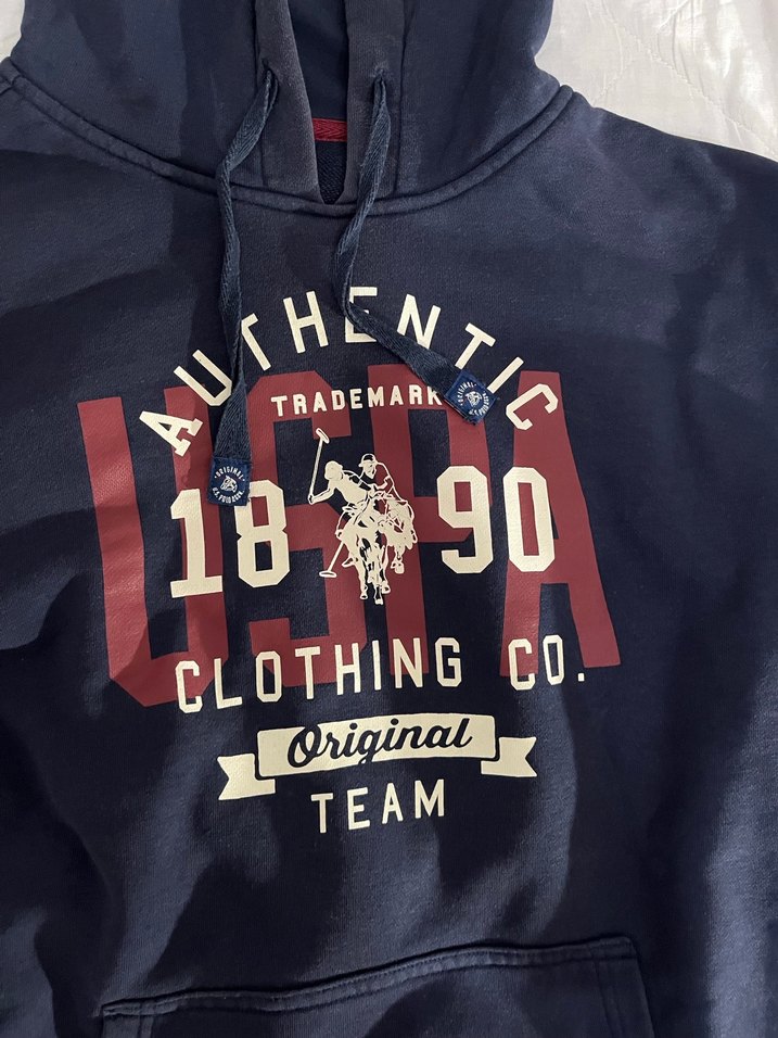 orijinal polo lacivert Kapüşonlu Erkek Sweatshirt - Görsel 2