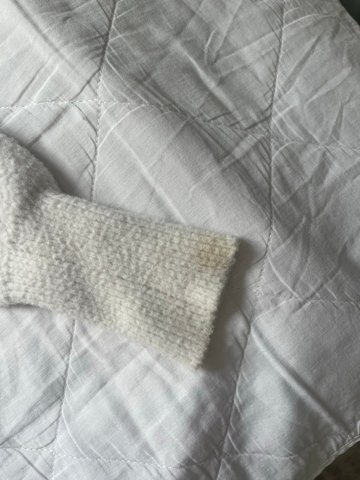 Zara beyaz V Yakalı Kadın Triko Kazak - Görsel 4