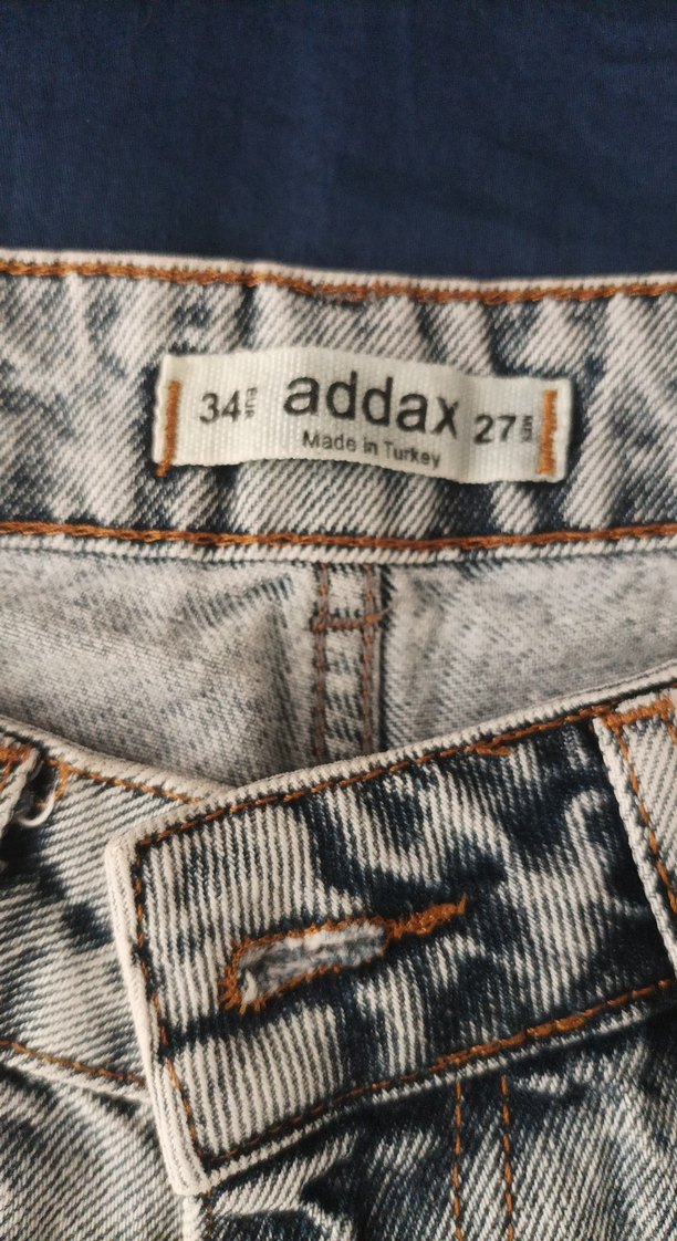 Addax Gri Kadın Denim Pantolon Regular Fit - Görsel 4