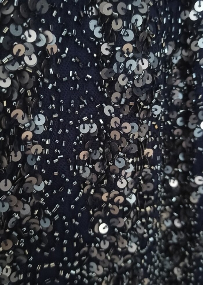 Taş ve pul islemeli, tamamı el işlemeli abiyeelbise - Görsel 4