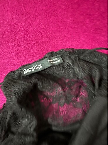 s Beden siyah Renk BERSHKA dantel elbis e