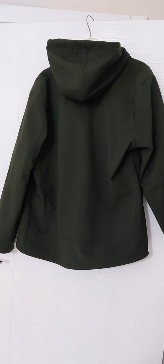 Erkek Haki Midi Boy Fermuarlı Yağmurluk - Görsel 2