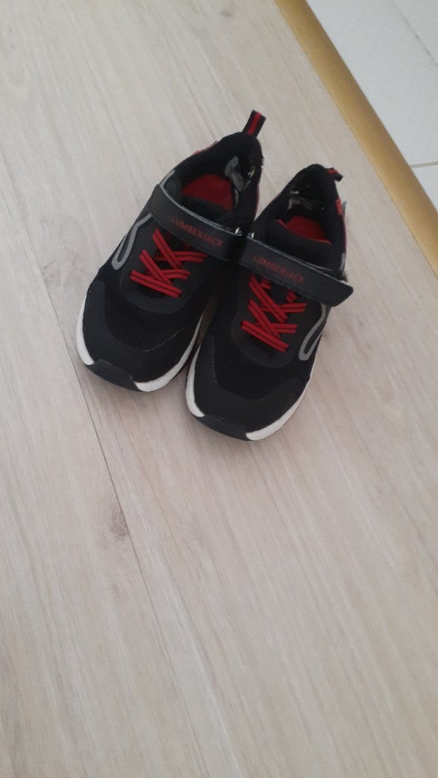 Erkek Çocuk Kırmızı Cırt Cırtlı Spor Ayakkabı - Görsel 2