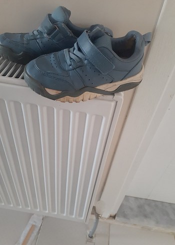 Gri Erkek Çocuk Spor Ayakkabı Velcro - Görsel 2