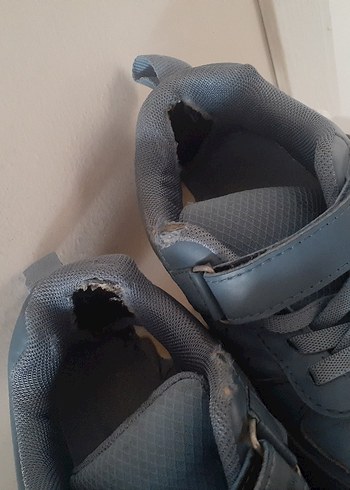 Gri Erkek Çocuk Spor Ayakkabı Velcro - Görsel 3