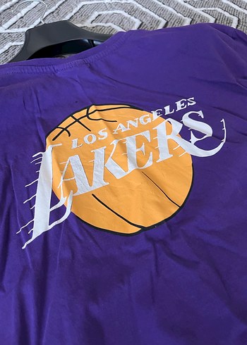 Diğer Mor Los Angeles Lakers Baskılı Tişört