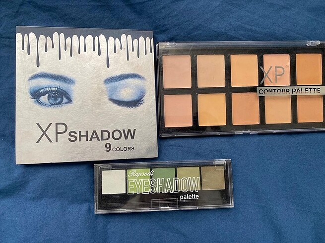 Highlighter, far paleti, kontür paleti