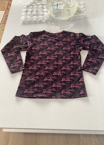Kız Çocuk Pembe Baskılı Uzun Kollu Sweatshirt - Görsel 7