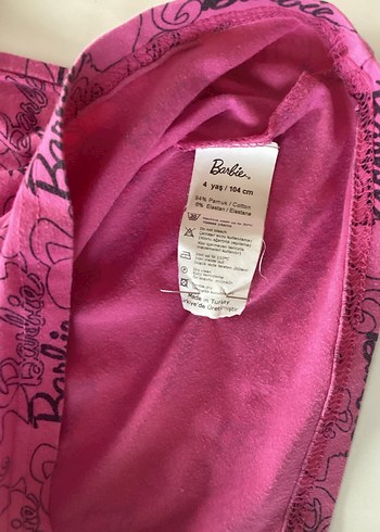 Barbie Baskılı Pembe Uzun Kollu Kız Tişörtü - Görsel 5