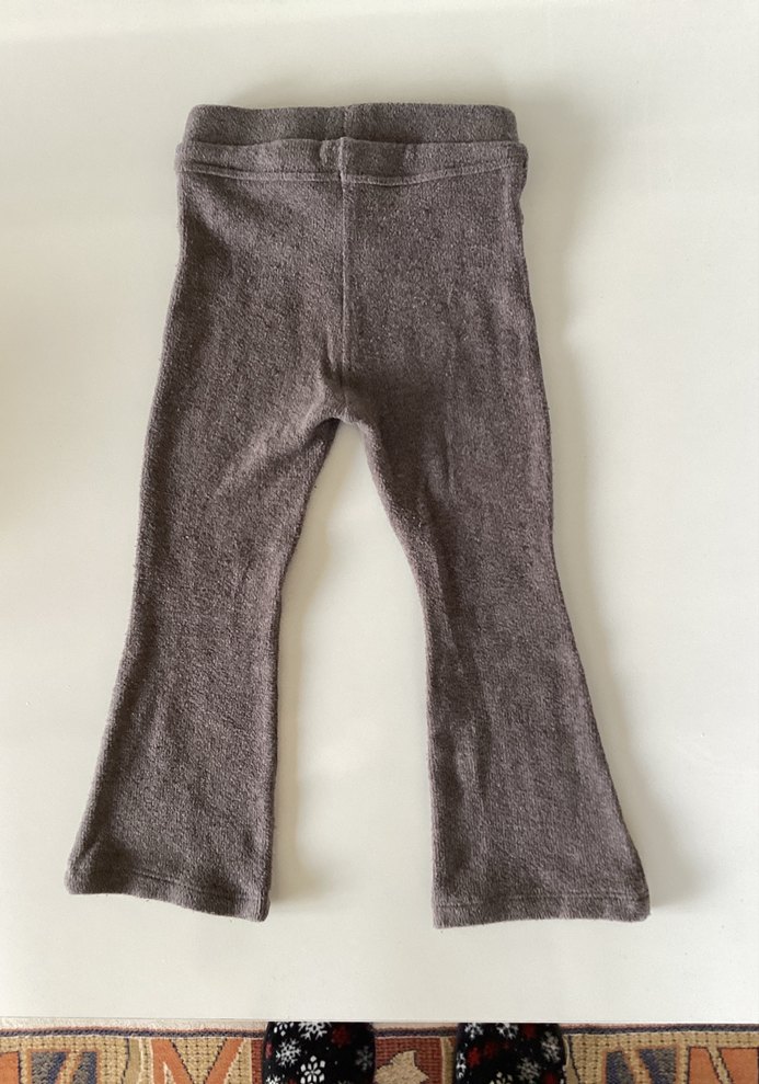 Kız Çocuk Gri Örgü Tayt - Görsel 4