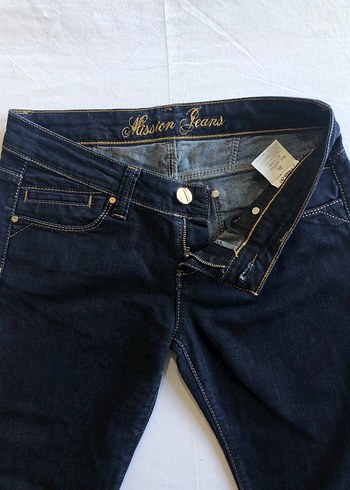 30 Beden Lacivert Kadın Denim Pantolon