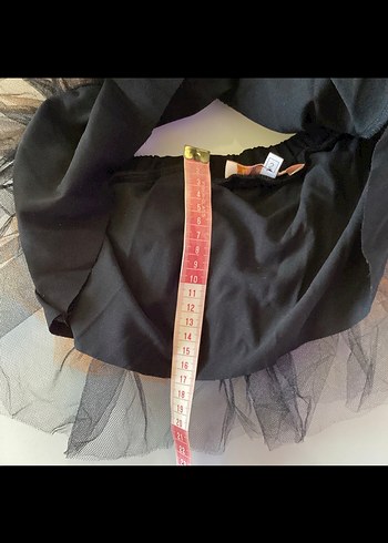 24-36 Ay Beden siyah Renk Siyah Gotik Şapka ve Fırfırlı Etek