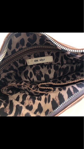  Beden kahverengi Renk Nine West Deri Çanta