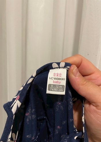 LC Waikiki Kolsuz Çiçek Desenli Mavi Kız Elbisesi