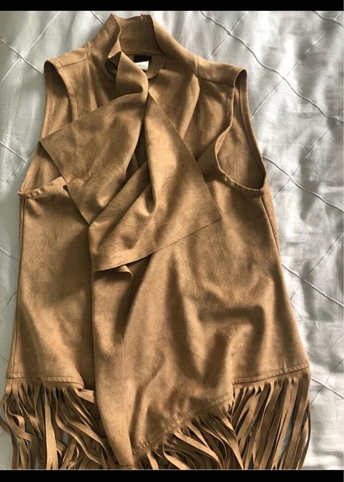 Süet Yelek - Görsel 3