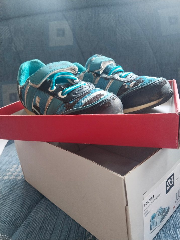 Mavi Gri Erkek Çocuk Spor Ayakkabısı - Görsel 2