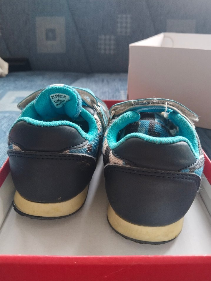 Mavi Gri Erkek Çocuk Spor Ayakkabısı - Görsel 4