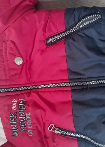 Koyu Pembe Fermuarlı Erkek Çocuk Mont - Görsel 2