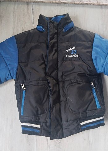 Mavi Kızak Montu, Fermuarlı, Dar Kesim - Görsel 2