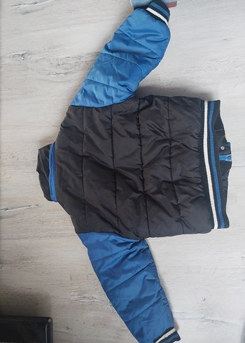 Mavi Kızak Montu, Fermuarlı, Dar Kesim - Görsel 4