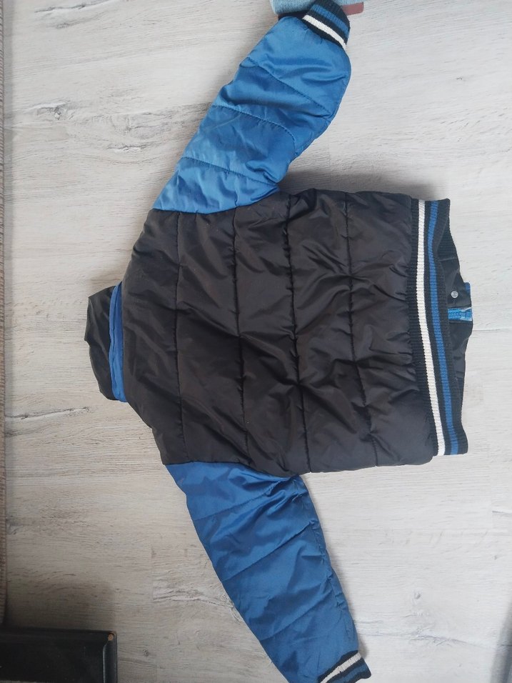 Mavi Kızak Montu, Fermuarlı, Dar Kesim - Görsel 4