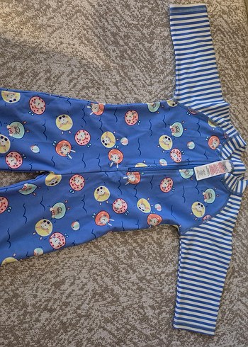 Erkek Çocuk Renkli bebek mayoFermuarlı Pijama