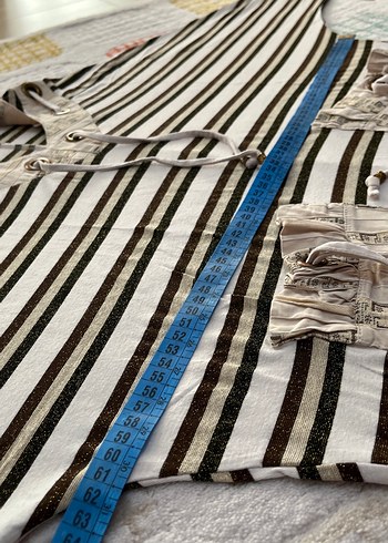 Çizgili Uzun Kollu Hamile Bluzu - Görsel 6