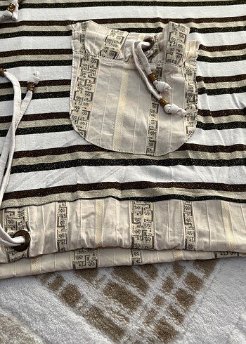 Çizgili Uzun Kollu Hamile Bluzu - Görsel 3