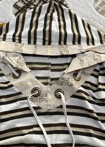 Çizgili Uzun Kollu Hamile Bluzu - Görsel 8