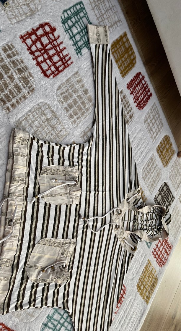 Çizgili Uzun Kollu Hamile Bluzu - Görsel 2