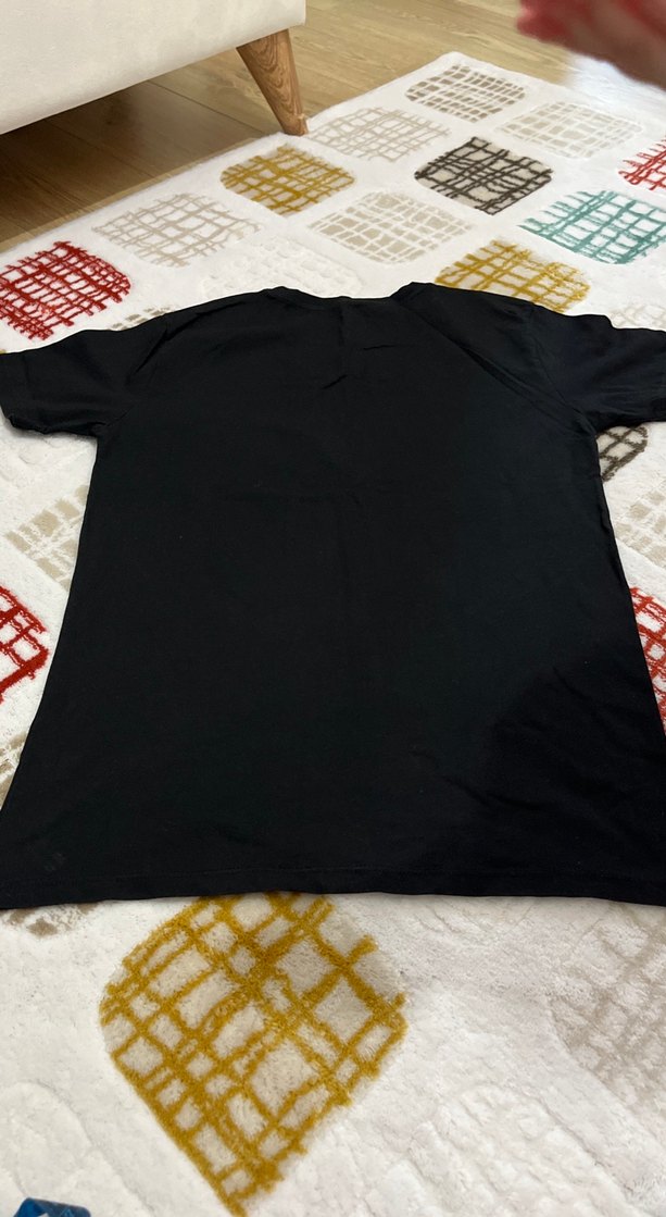 We Bare Bears Baskılı Siyah Hamile Tişörtü - Görsel 2