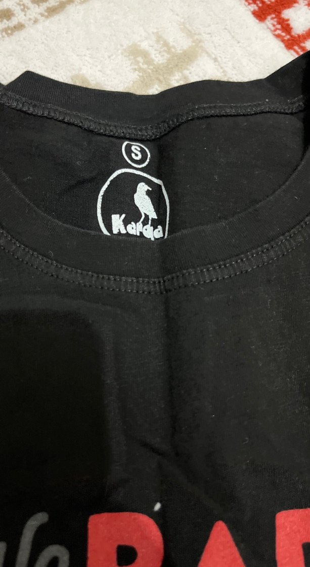 We Bare Bears Baskılı Siyah Hamile Tişörtü - Görsel 3