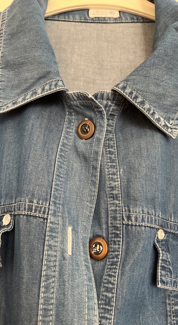 Mavi Kadın Düğmeli Denim Ceket - Görsel 3