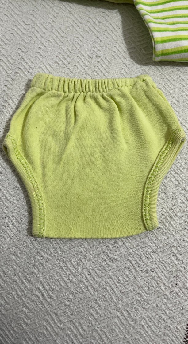 Uzun Kollu Yeşil Bebek Erkek Kıyafet Seti - Görsel 2