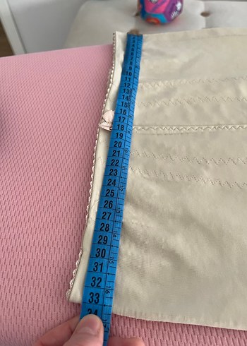 Bej Midi Kadın Kumaş tayt korse - Görsel 2