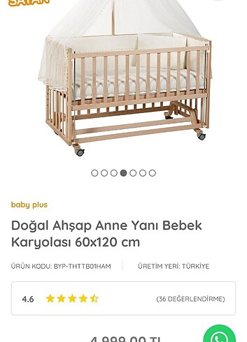  Beden kahverengi Renk Anne Yani Bebek Beşiği 