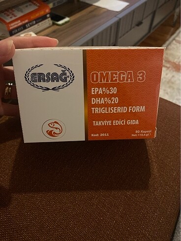 Ersağ omega3 80 kapsül